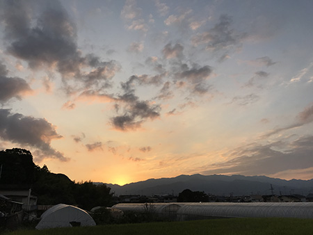 秋　夕景　良い一日